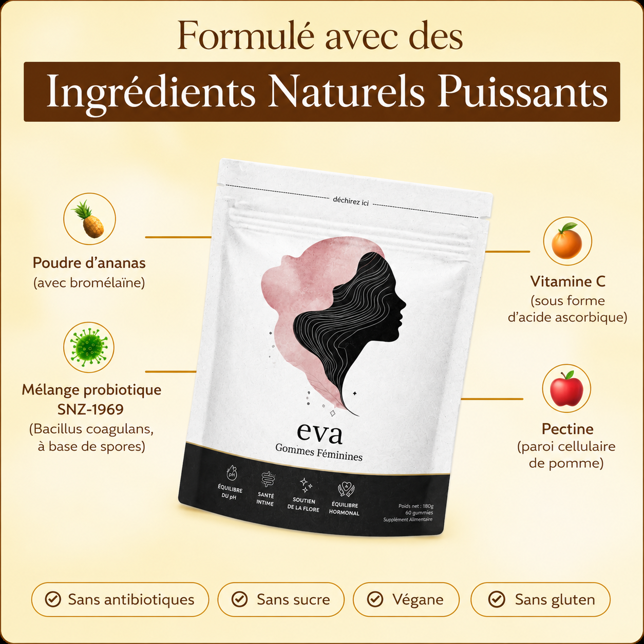 Eva Probiotique Vaginal - 100% Authentique