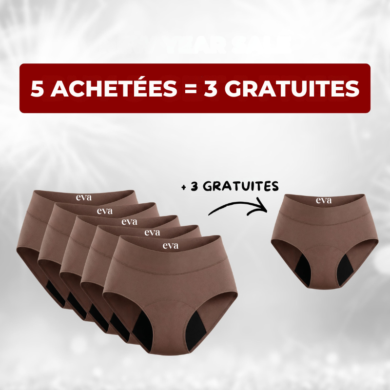 Culottes Éva anti-fuites emblématiques (paquet de 5)