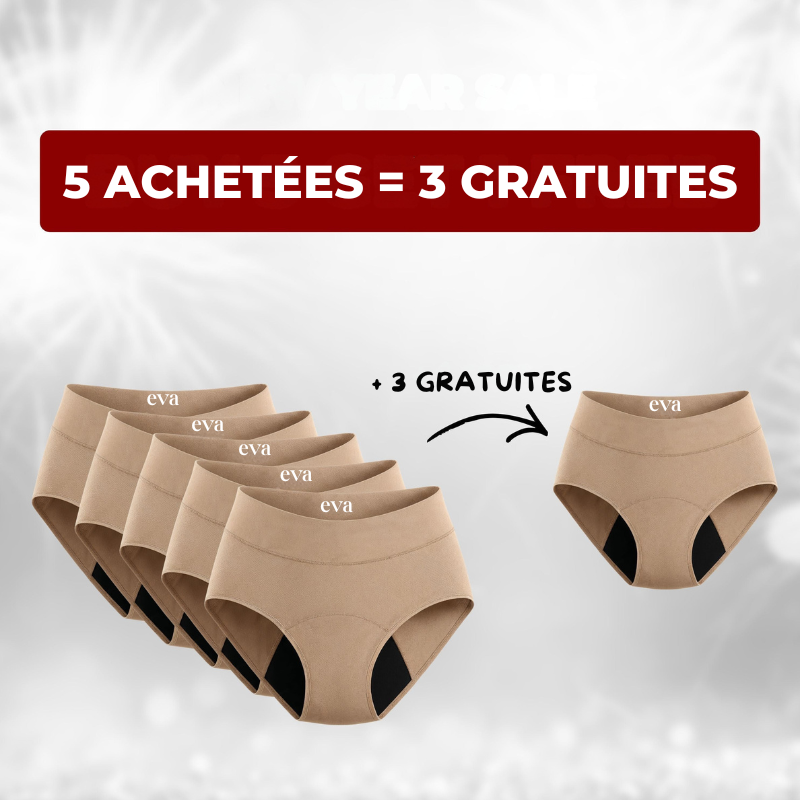 Culottes Éva anti-fuites emblématiques (paquet de 5)